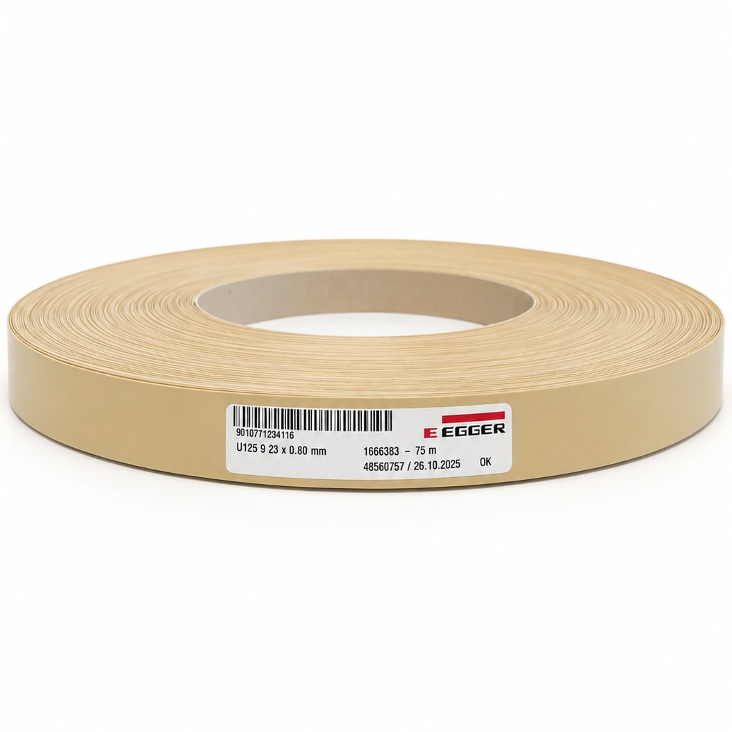 Unglued Egger ABS U125 ST9 Sand Yellow Edging Tape Strip 23mm x 75m Unglued Egger ABS U125 ST9 Sand Yellow Edging Tape Strip 23mm x 75m