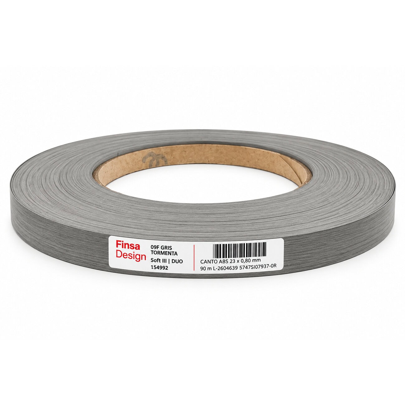 Unglued ABS Gris Tormenta Edging Tape Strip 23mm x 90m Unglued ABS Gris Tormenta Edging Tape Strip 23mm x 90m