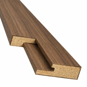 Home Right Left Flexwall Ember Walnut Veneered MDF Trim TG2